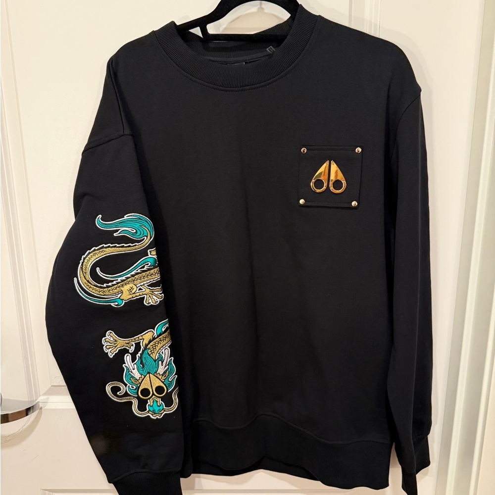 Moose Knuckles Sweater with Dragon Design